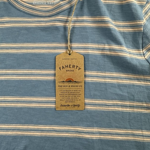 NWOT Fatherly Sunwashed Stripe T-Shirt Size L CCs-Coast Coral Stripe MKS2517 - Picture 8 of 8